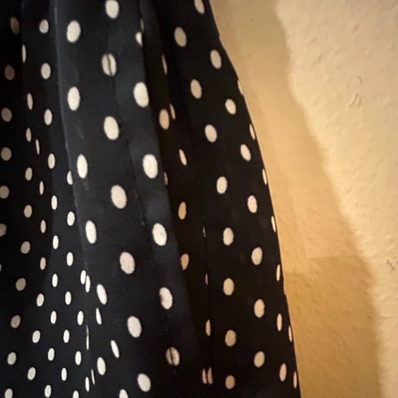 Blue and White PokaDot Flowy Pants - Picture 8 of 8